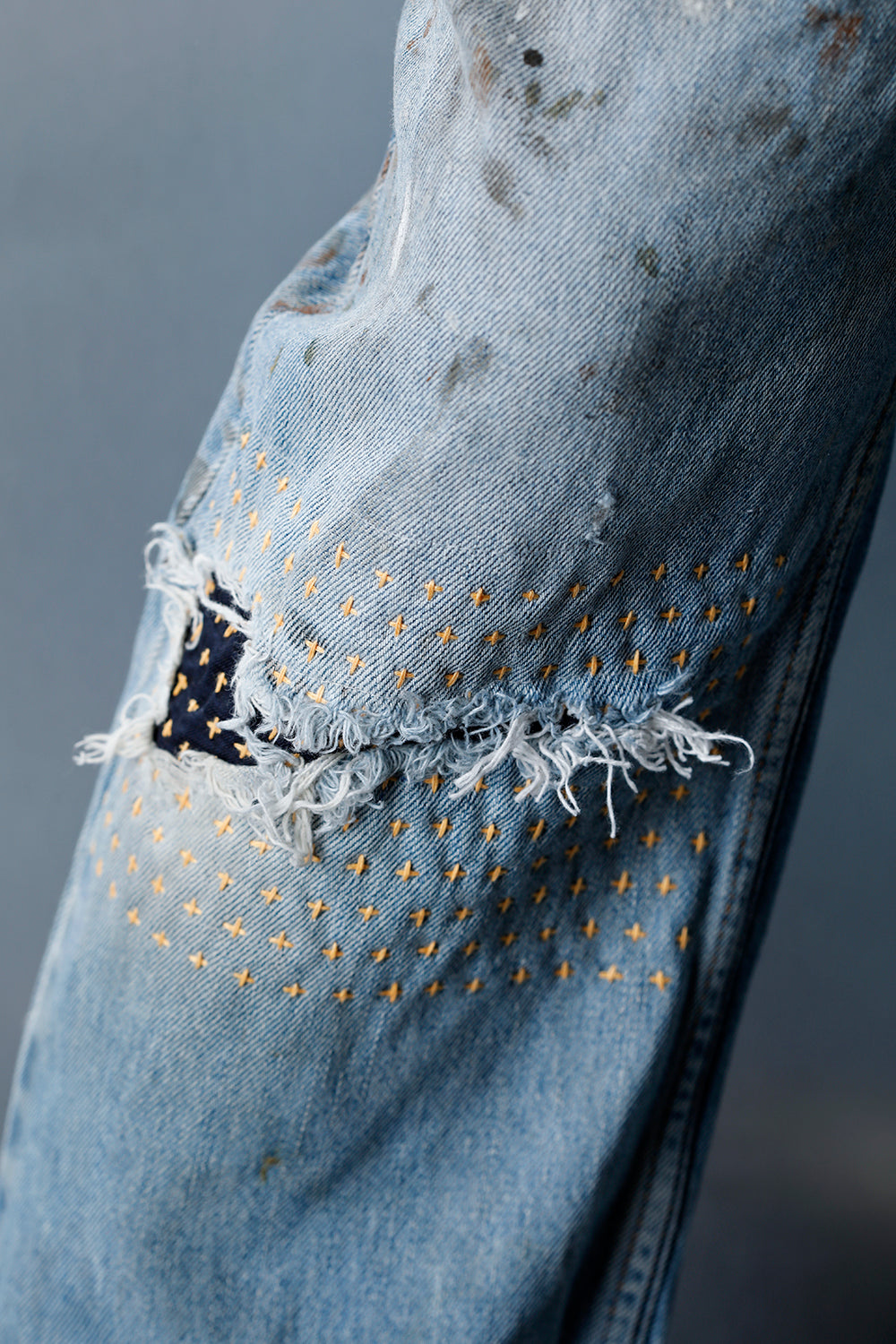 REWORKED DENIM PANTS