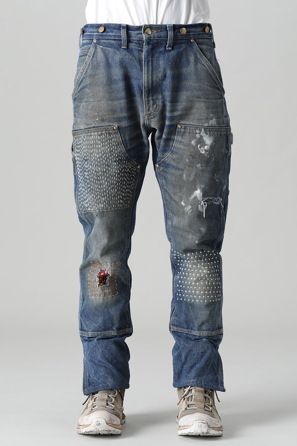 REWORKED PAINTER DENIM PANTS
