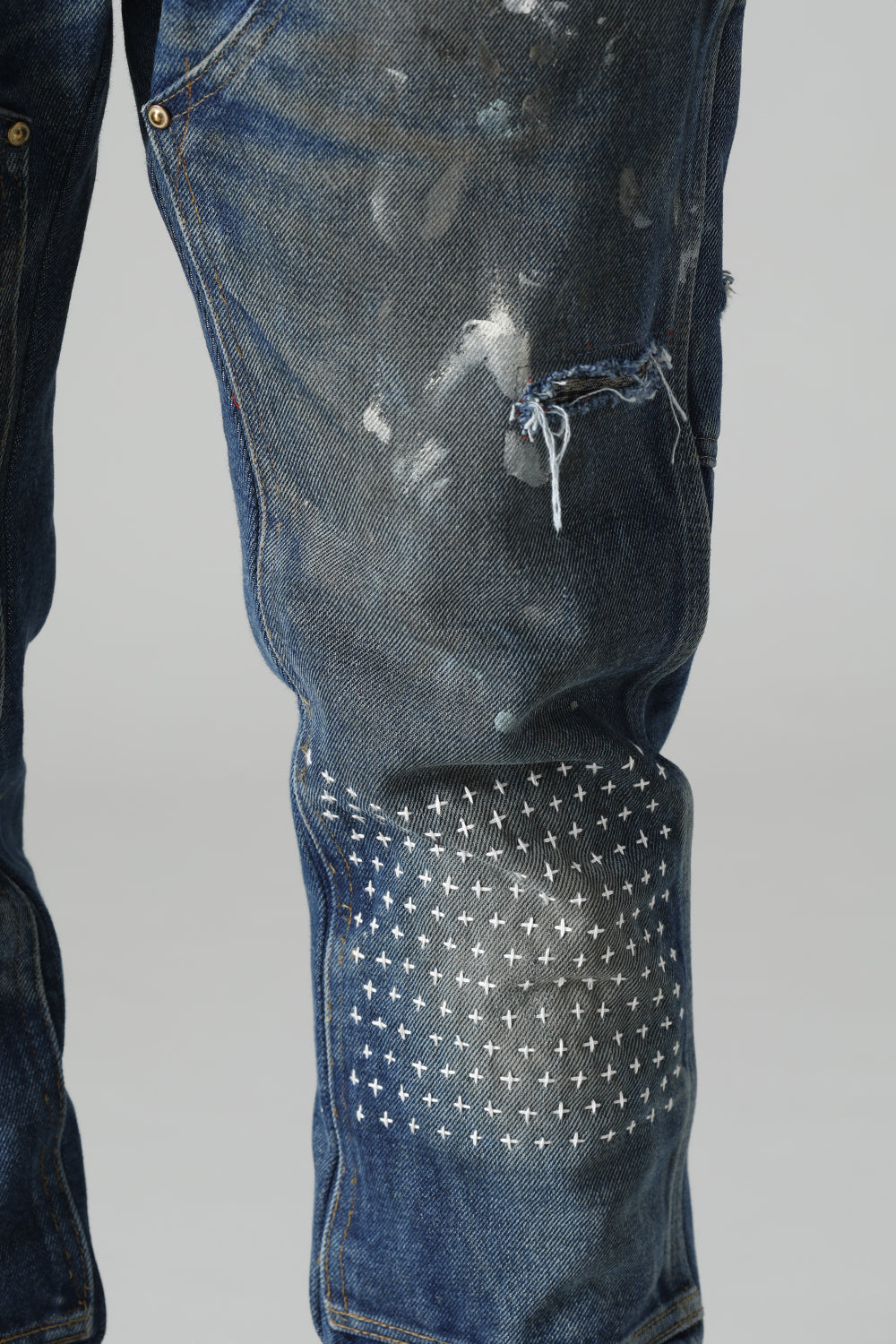REWORKED PAINTER DENIM PANTS