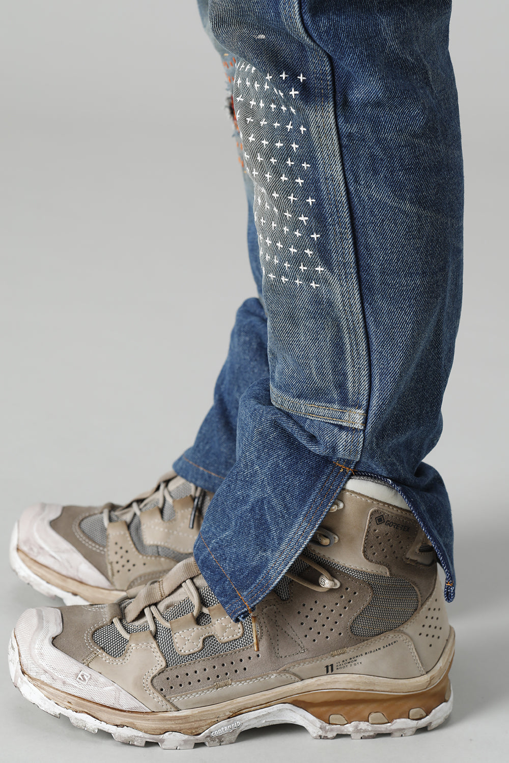 REWORKED PAINTER DENIM PANTS