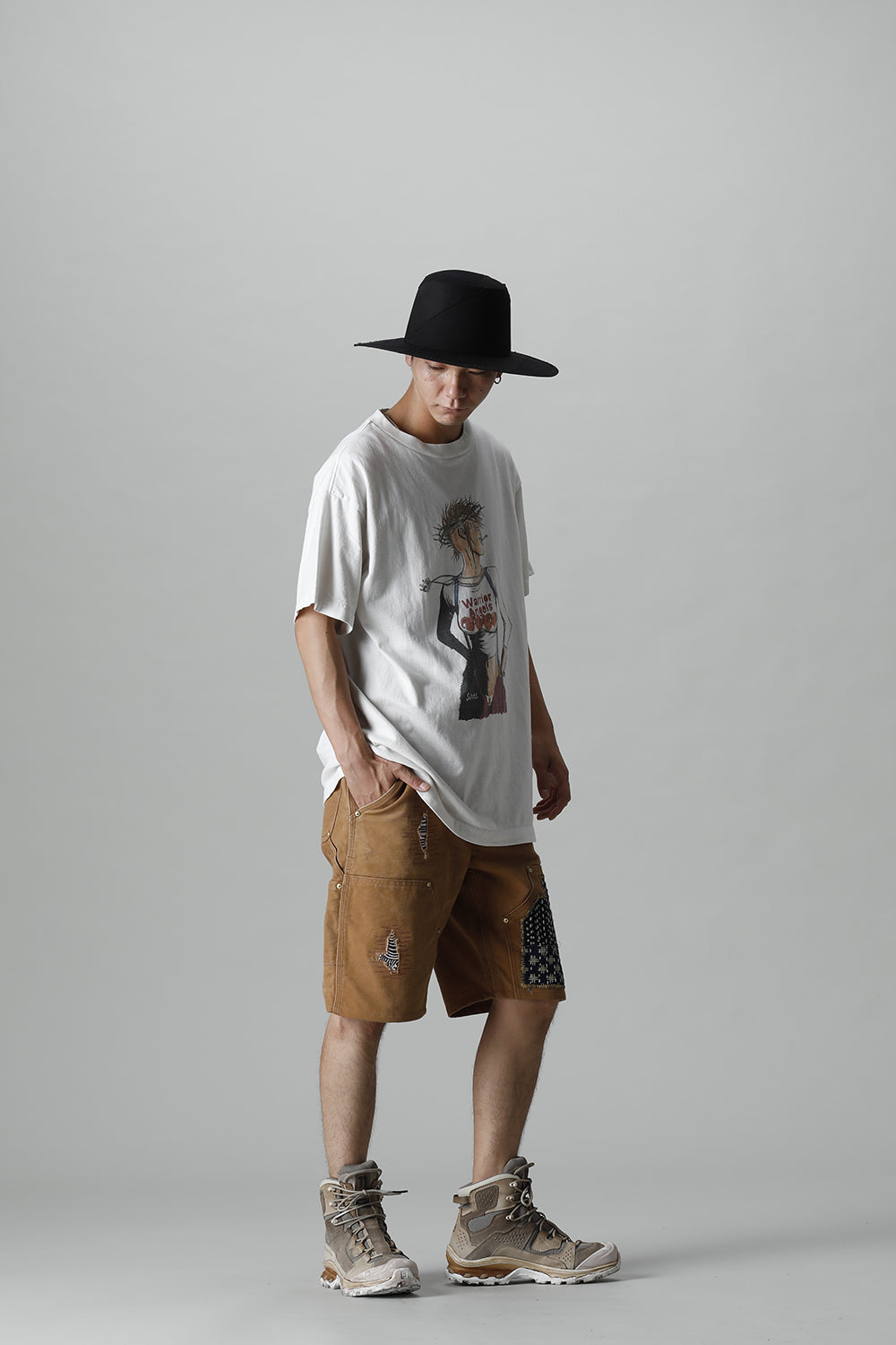 REWORKED PAINTER SHORTS