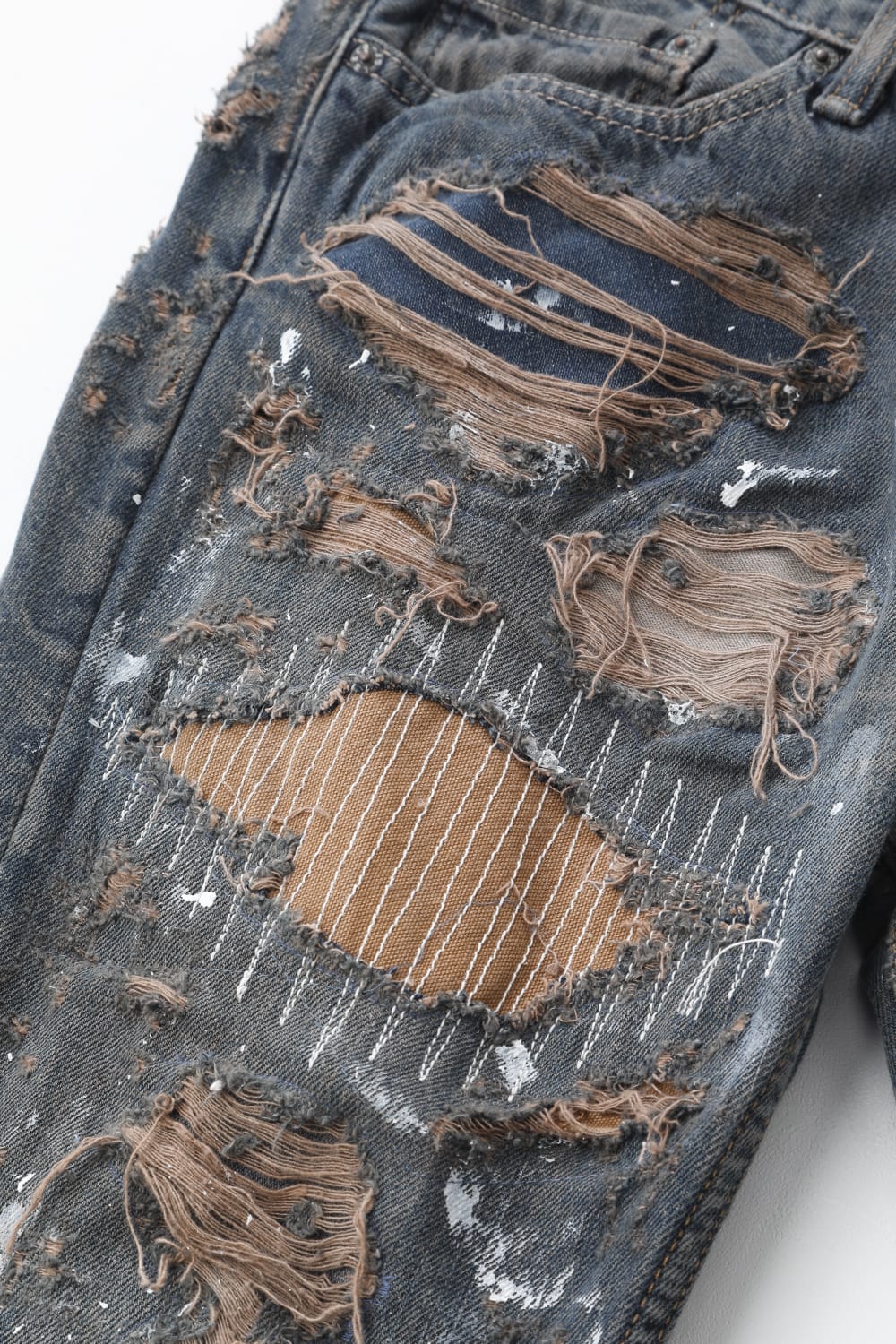 リワークド ダメージ パンツ