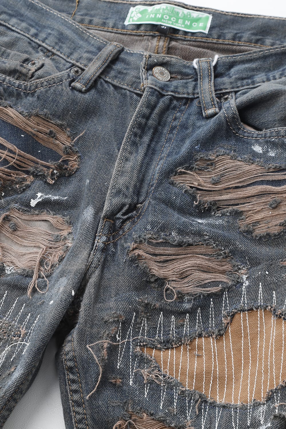 リワークド ダメージ パンツ