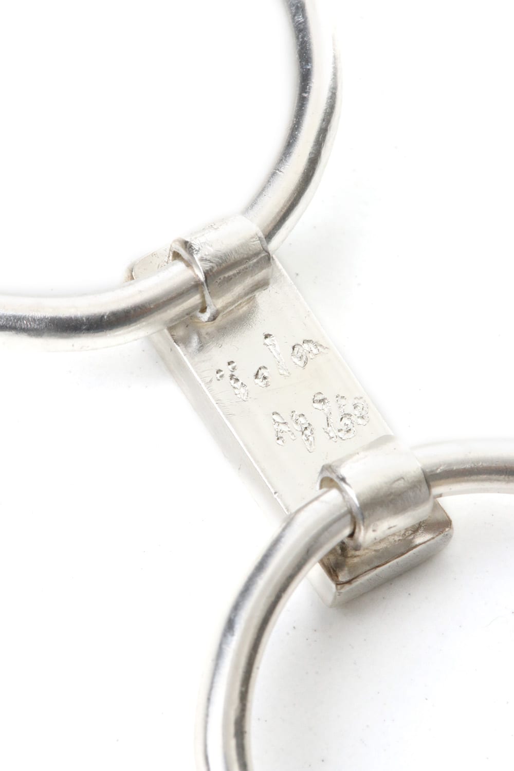 Plate Double  RIng All Silver type - io-01-104