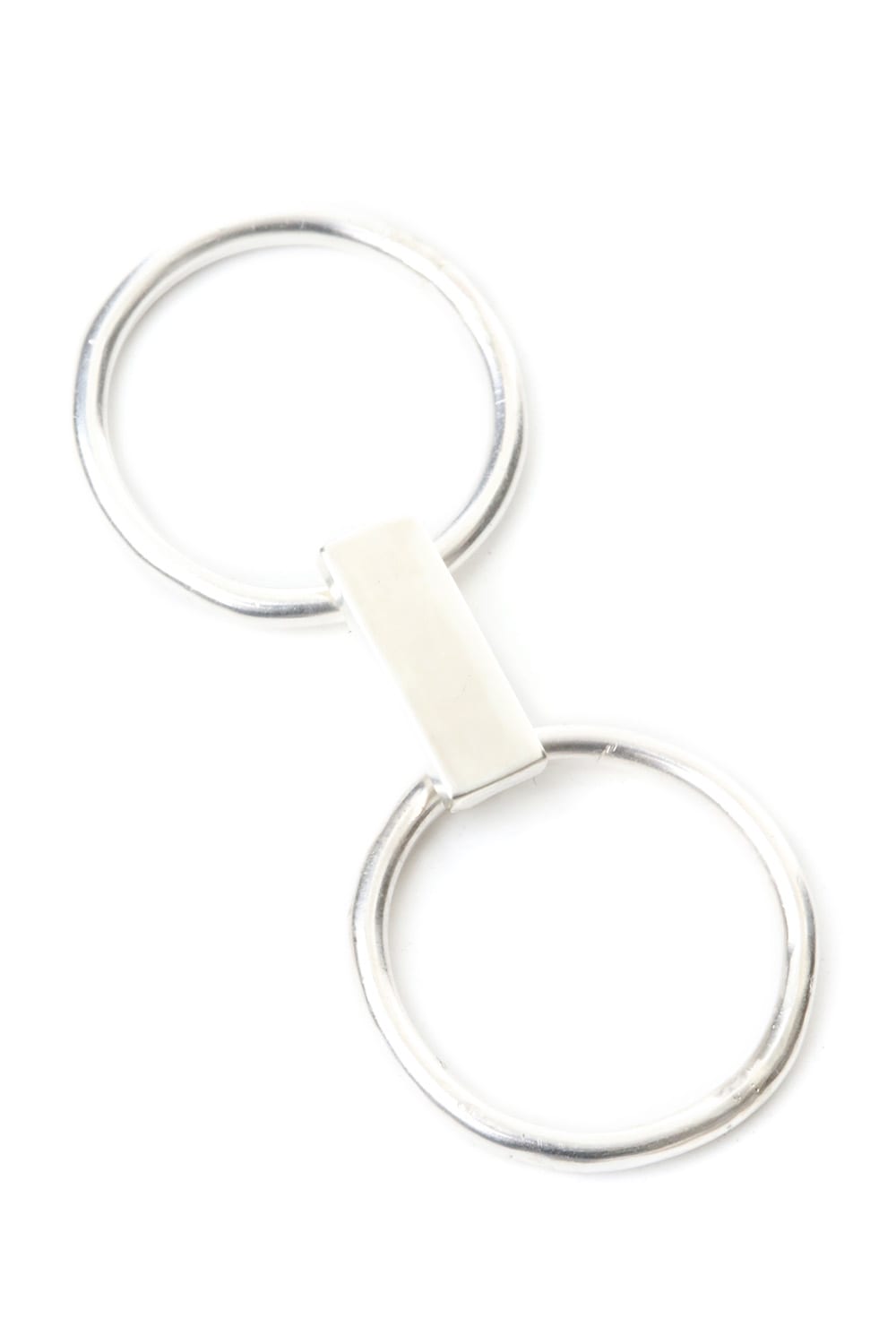 Plate Double  RIng All Silver type - io-01-104