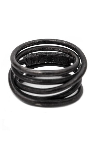 Ring 015 Silver Black
