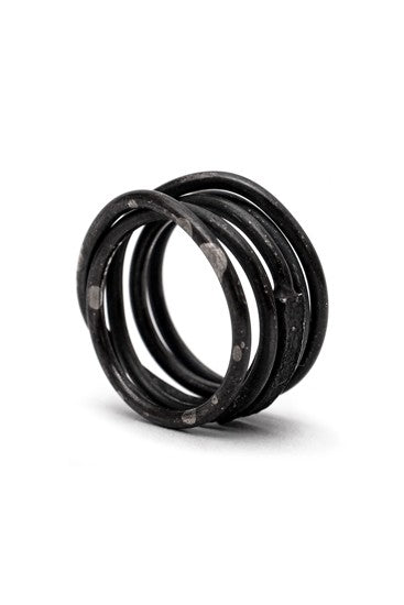 Ring 015 Silver Black