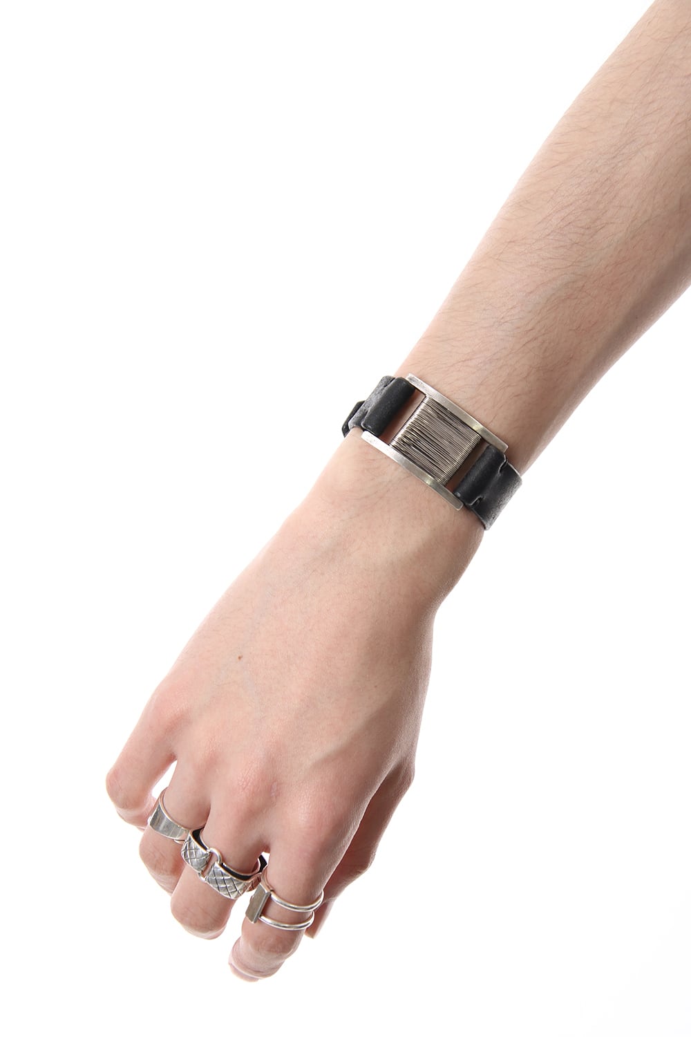 Vertical Line Bezel Bracelet - io-02-065 