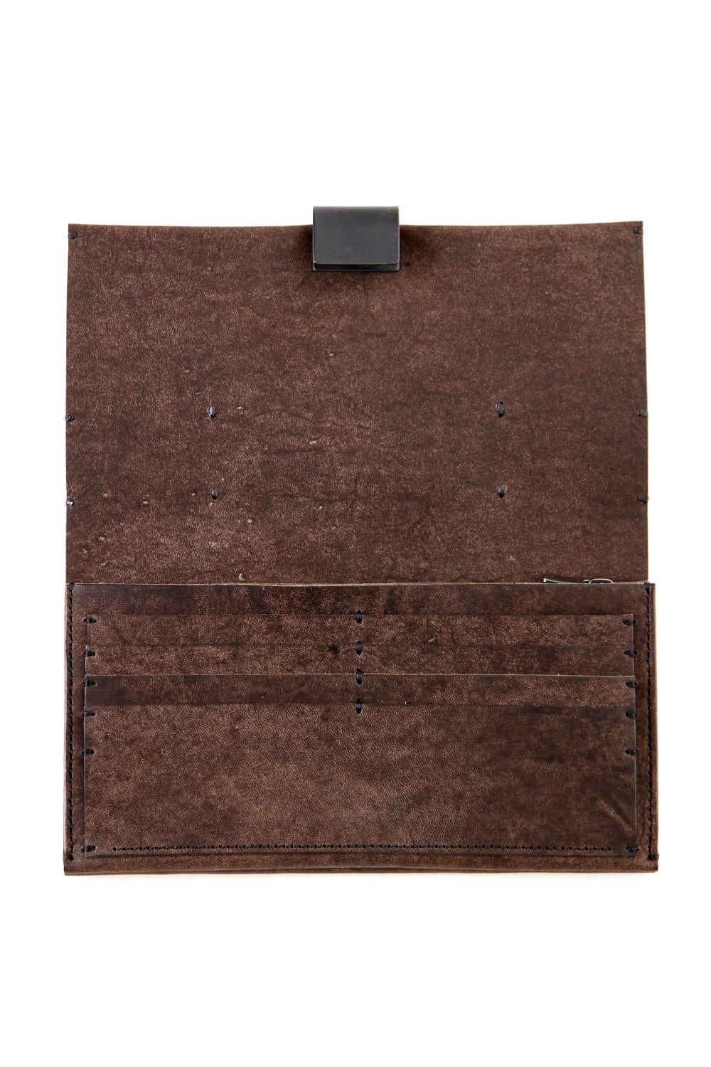 Cow Leather Long Wallet A - Havana Leather