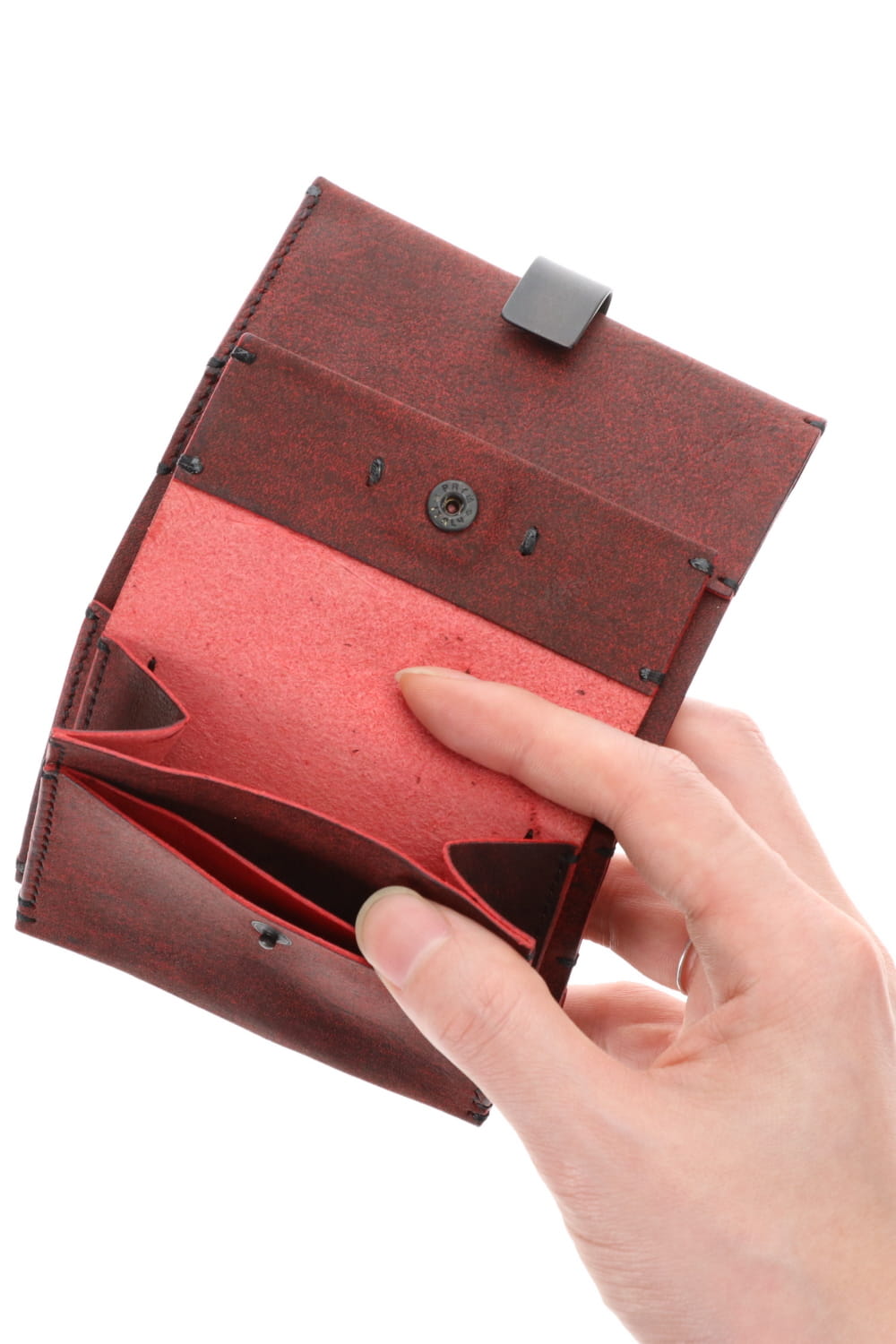 Minimal folded wallet - io-07-014A Habanero