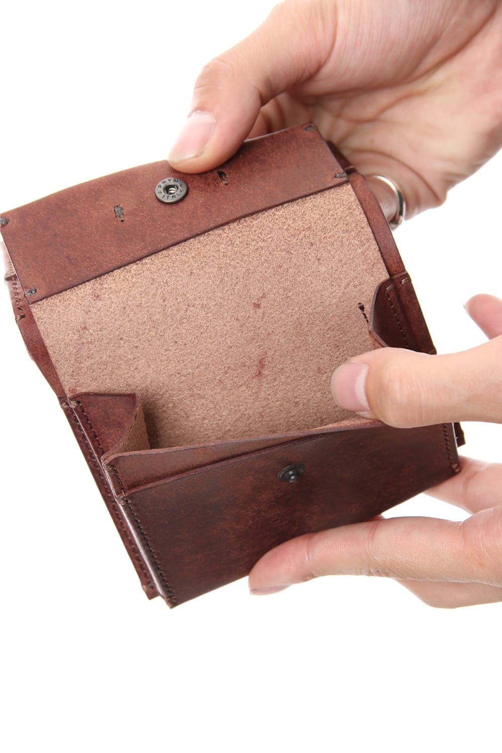 Minimal folded wallet - io-07-014A Tabacco