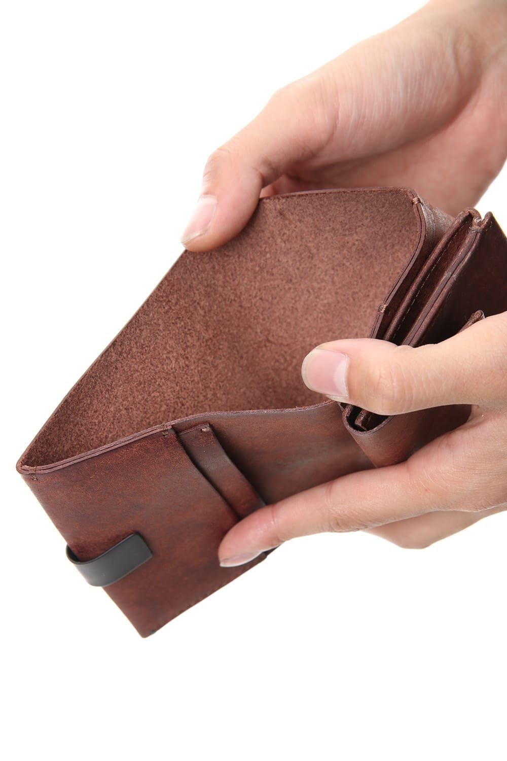 Minimal folded wallet - io-07-014A Tabacco