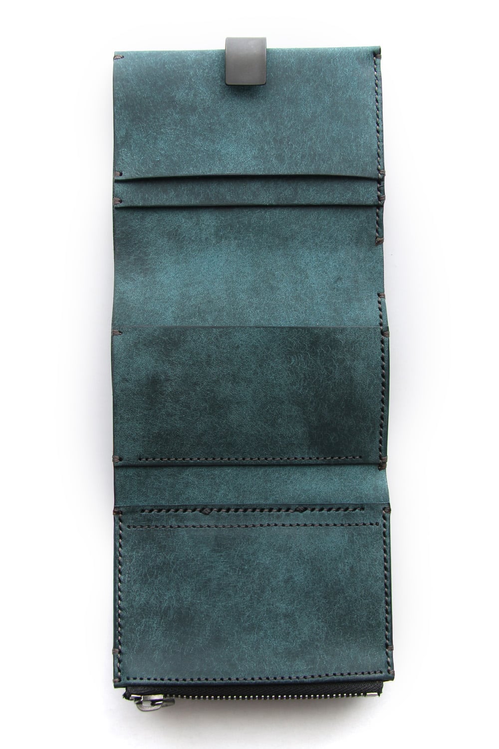 Minimal Trifold Wallet A - io-07-016 Petrolio