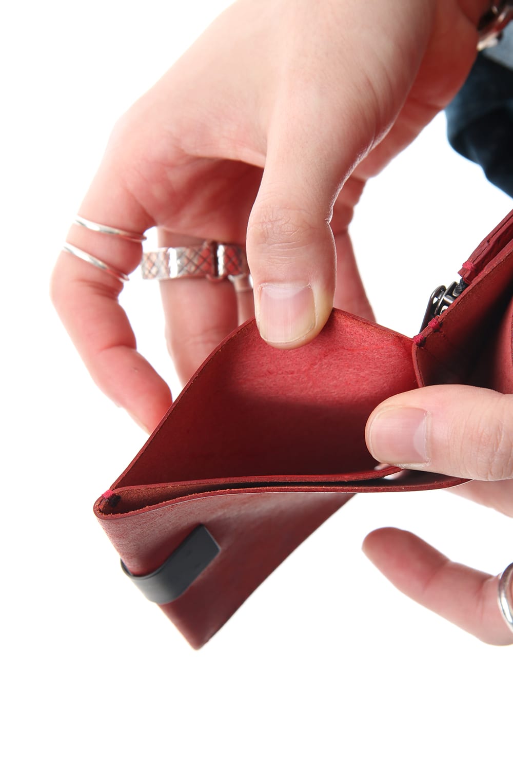 Minimal Trifold Wallet B - Red