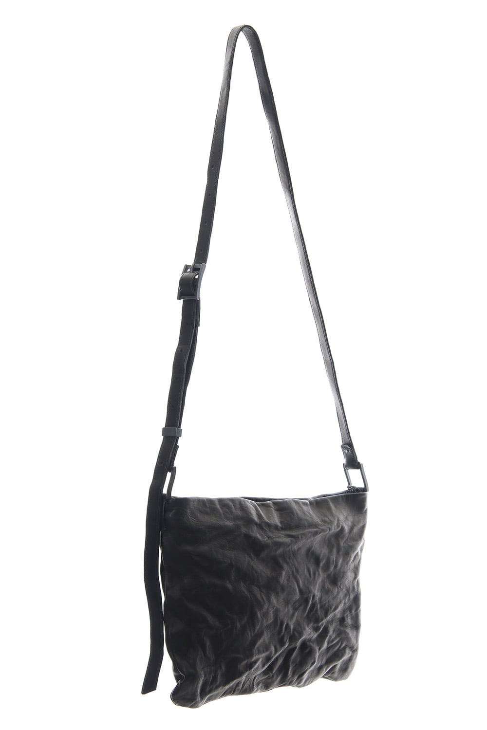 japanese Horse Sacoche Bag Buckle type Black Wash & Oiled