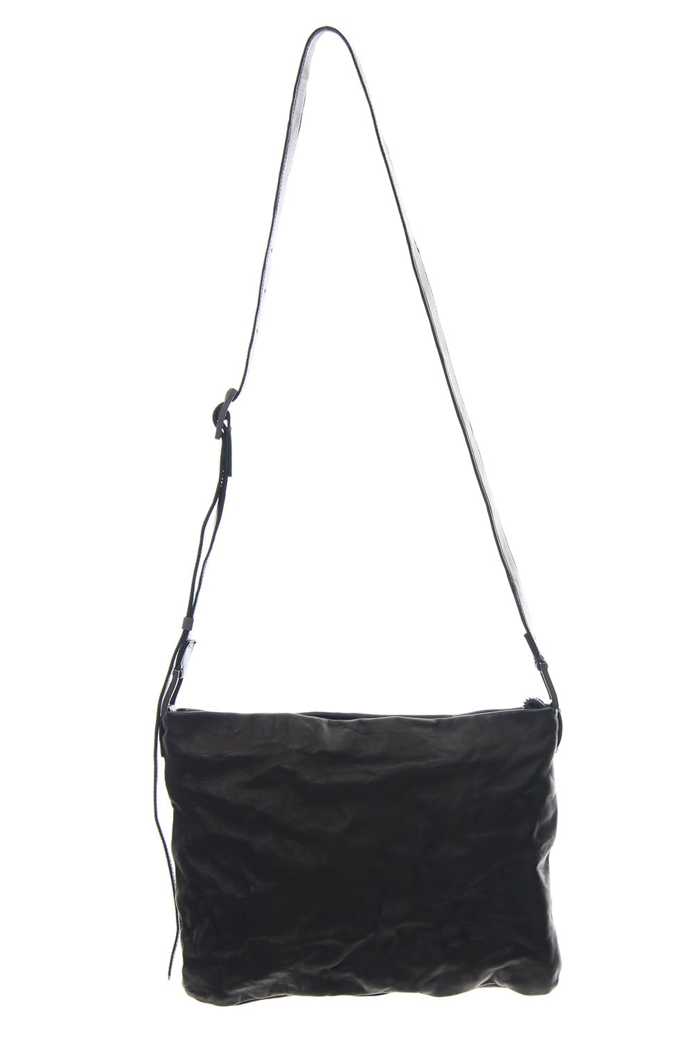 japanese Horse Sacoche Bag Buckle type Black Wash & Oiled