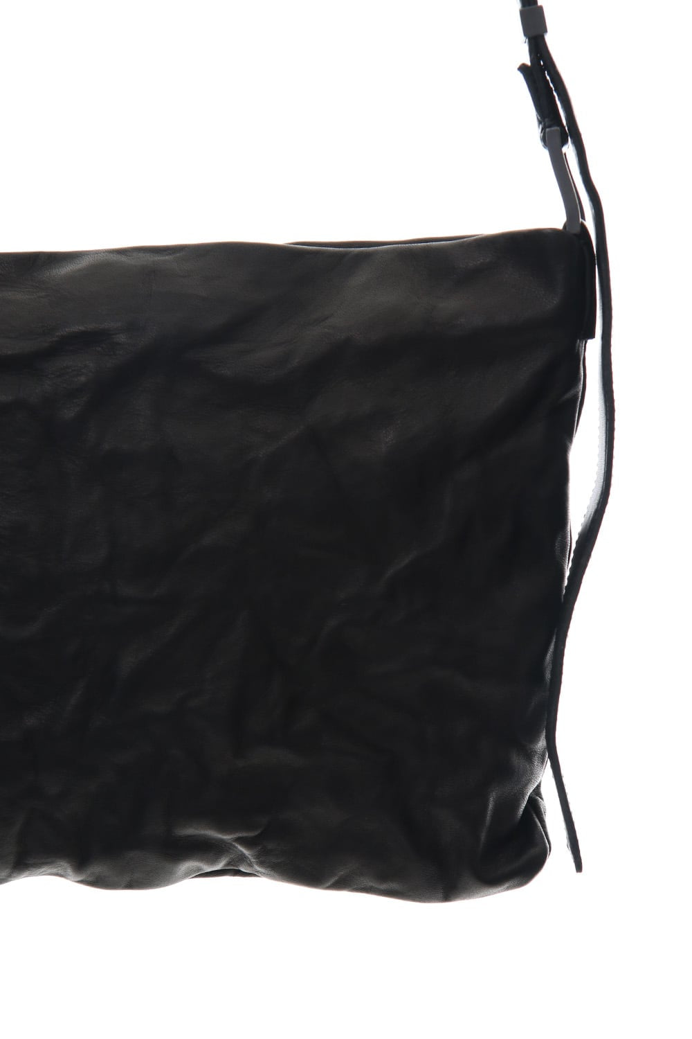 japanese Horse Sacoche Bag Buckle type Black Wash & Oiled