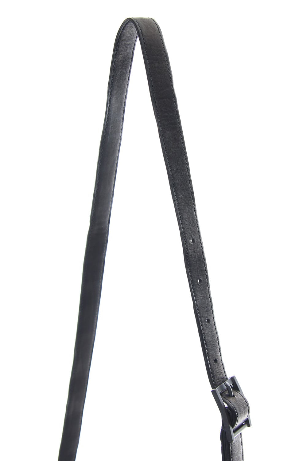 japanese Horse Sacoche Bag Buckle type Black Wash & Oiled