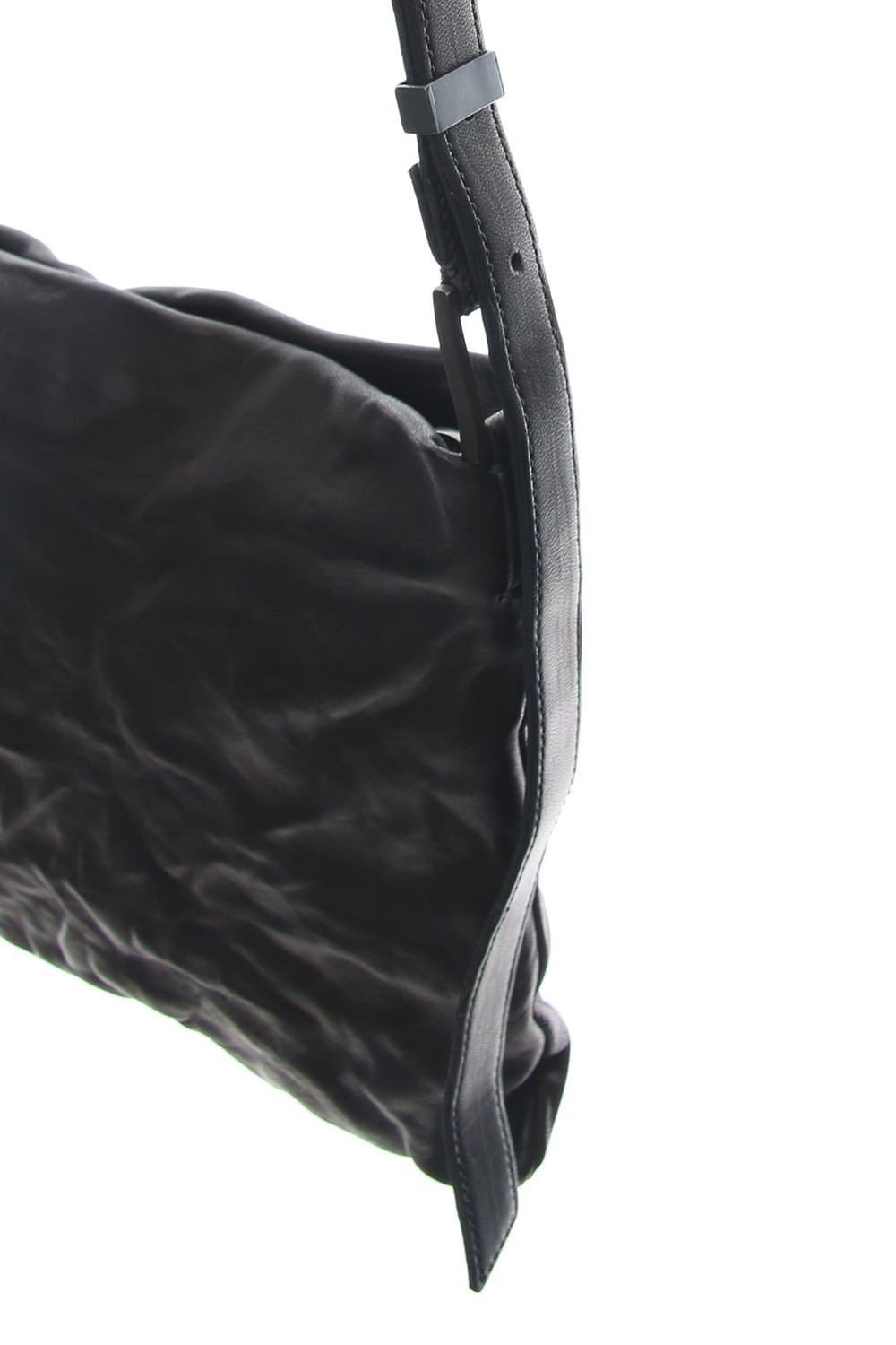 japanese Horse Sacoche Bag Buckle type Black Wash & Oiled