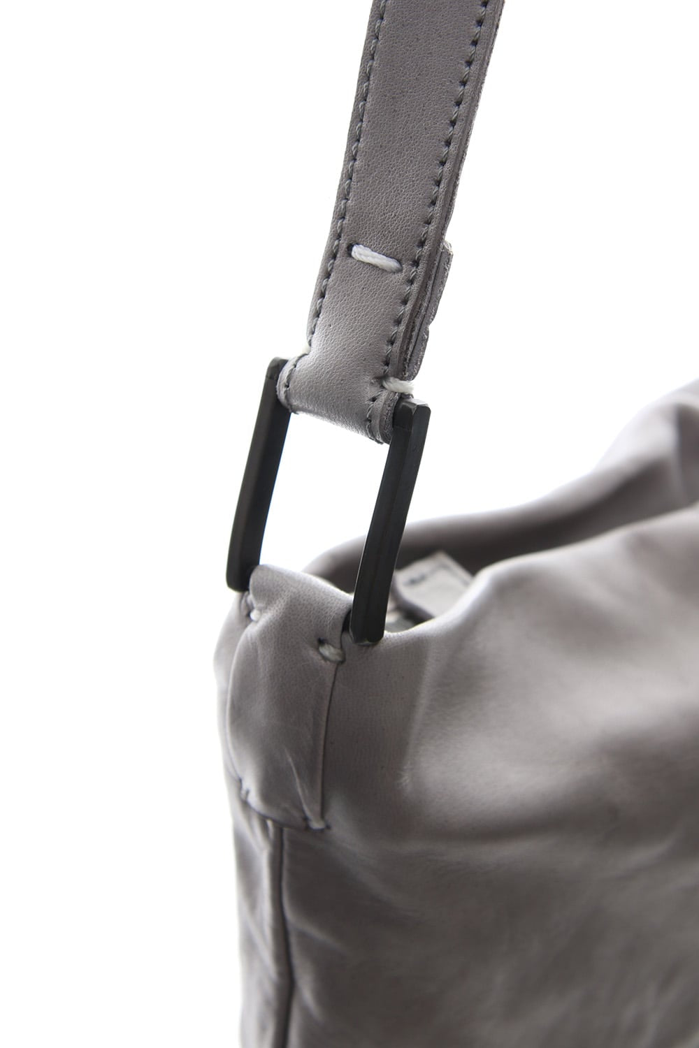 japanese Horse Sacoche Bag Buckle type Ice gray Wash & Oiled