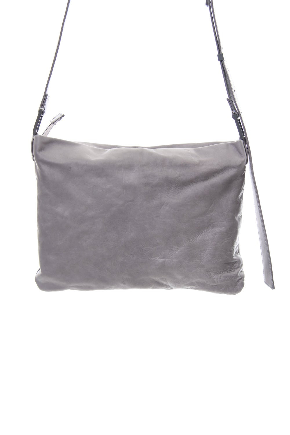 japanese Horse Sacoche Bag Buckle type Ice gray Wash & Oiled