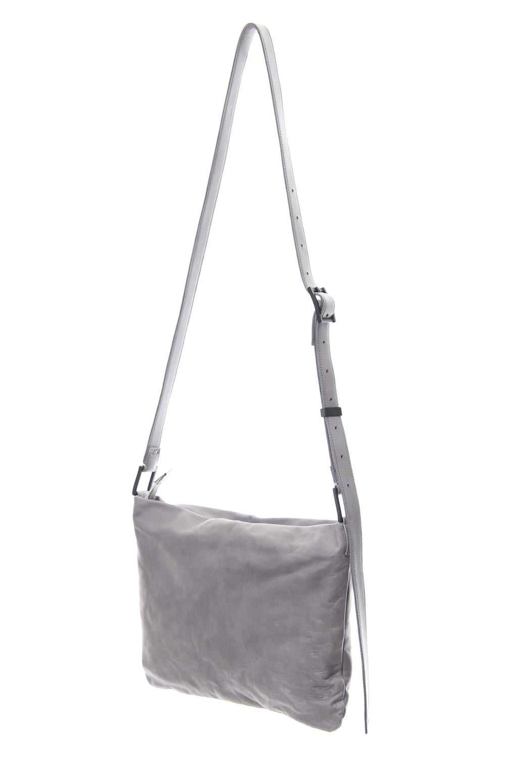 japanese Horse Sacoche Bag Buckle type Ice gray Wash & Oiled