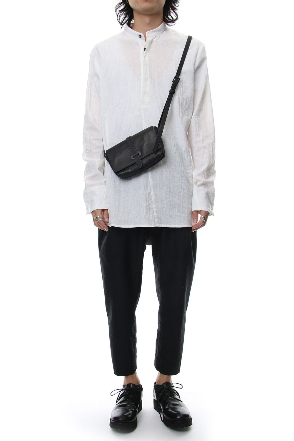 Oblong Mini shoulder Bag - A - Black