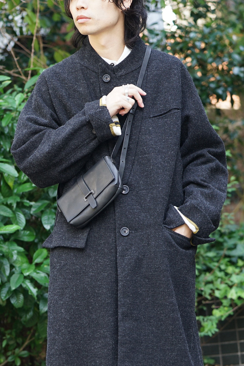 Oblong Mini shoulder Bag - A - Black