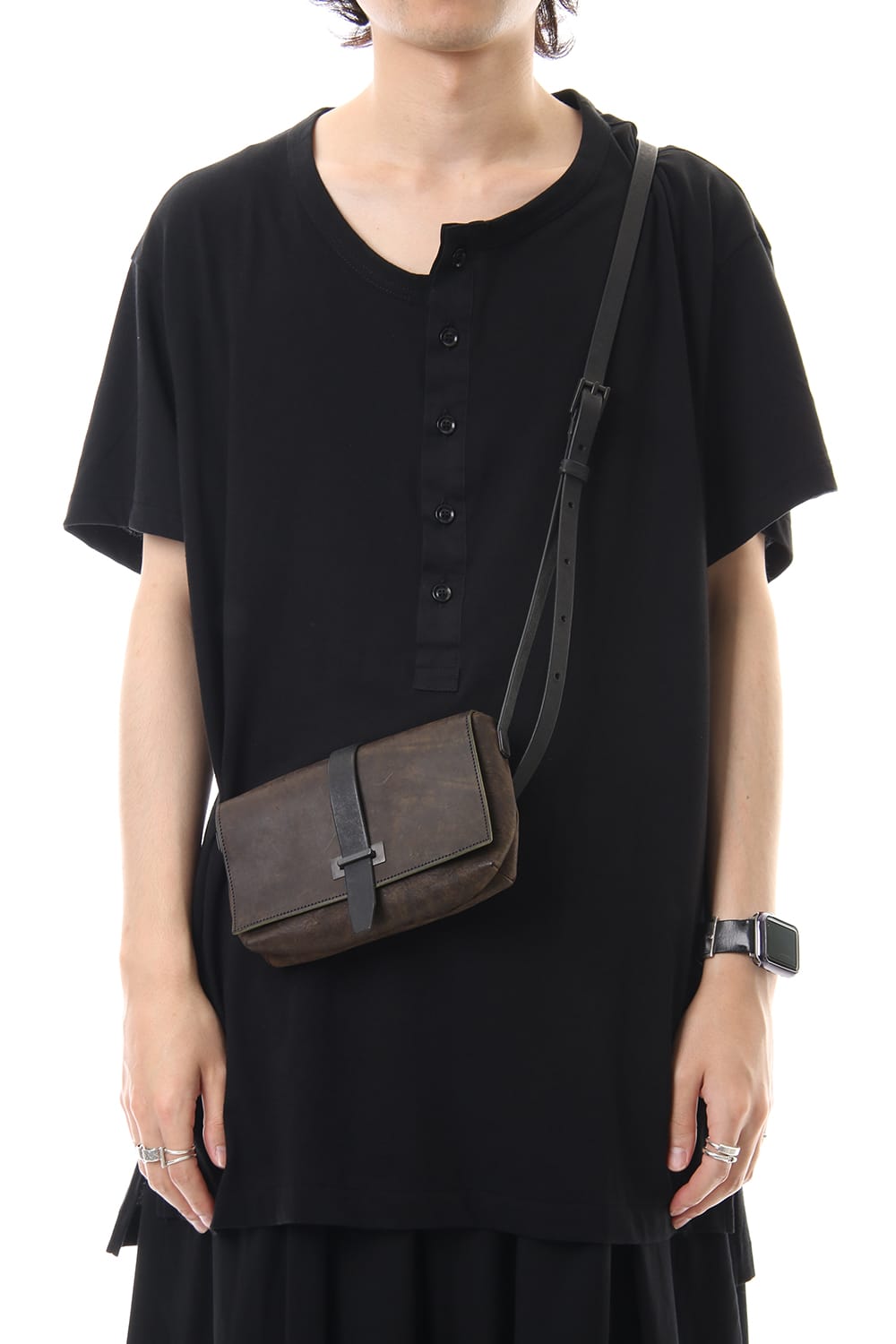 Oblong Mini Shoulder Bag - A - Smeraldo