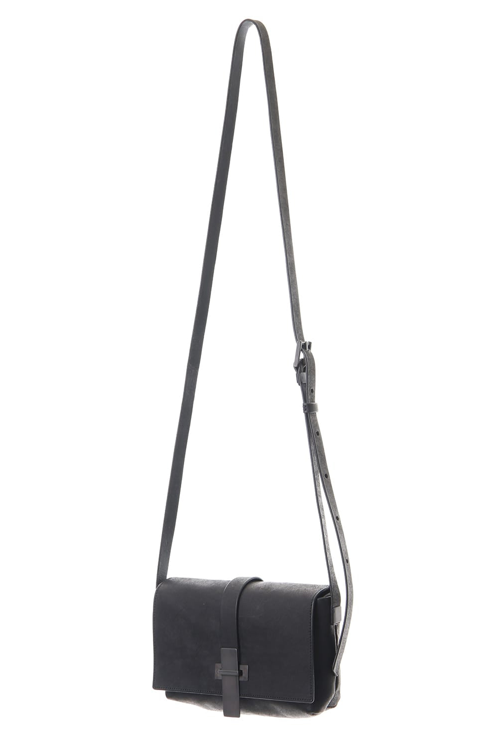Oblong Mini Shoulder Bag - B - Black