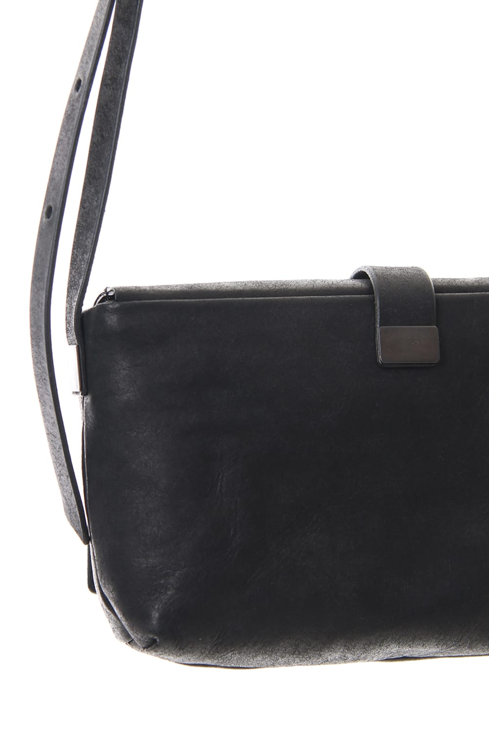 Oblong Mini Shoulder Bag - B - Black