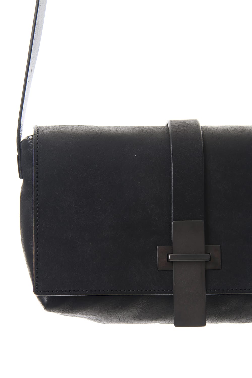 Oblong Mini Shoulder Bag - B - Black
