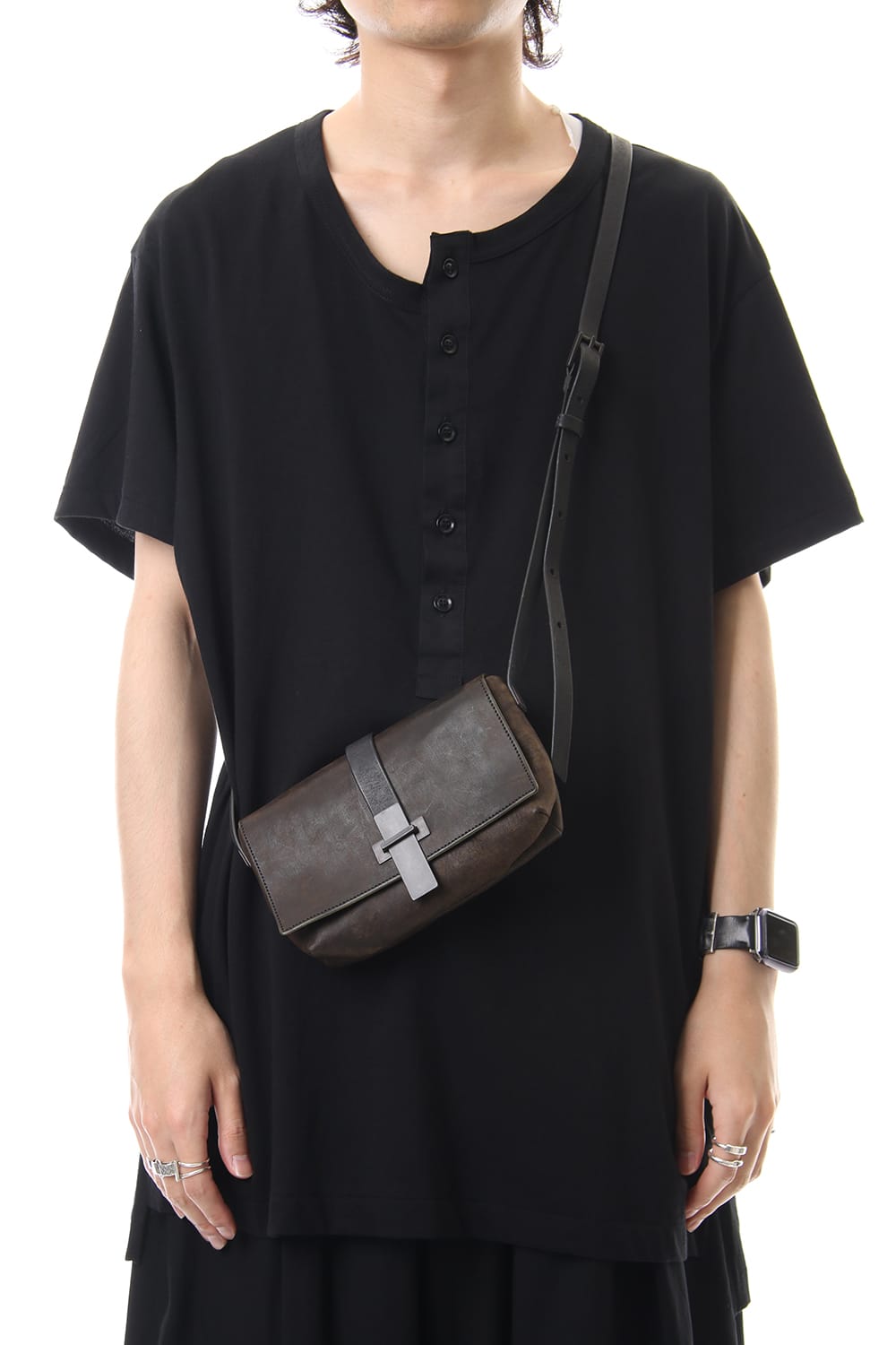 Oblong Mini Shoulder Bag - B - Smeraldo