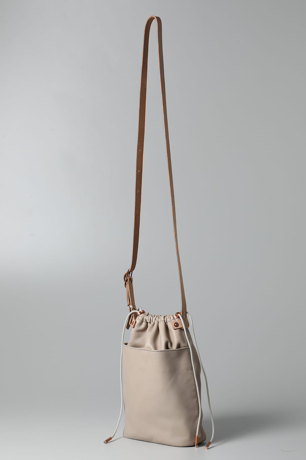 ドローストリングバッグ ベージュ - io-08-069