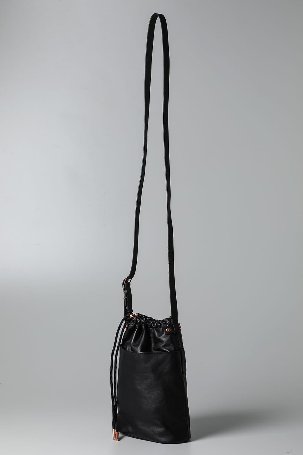 ドローストリングバッグ ブラック - io-08-069