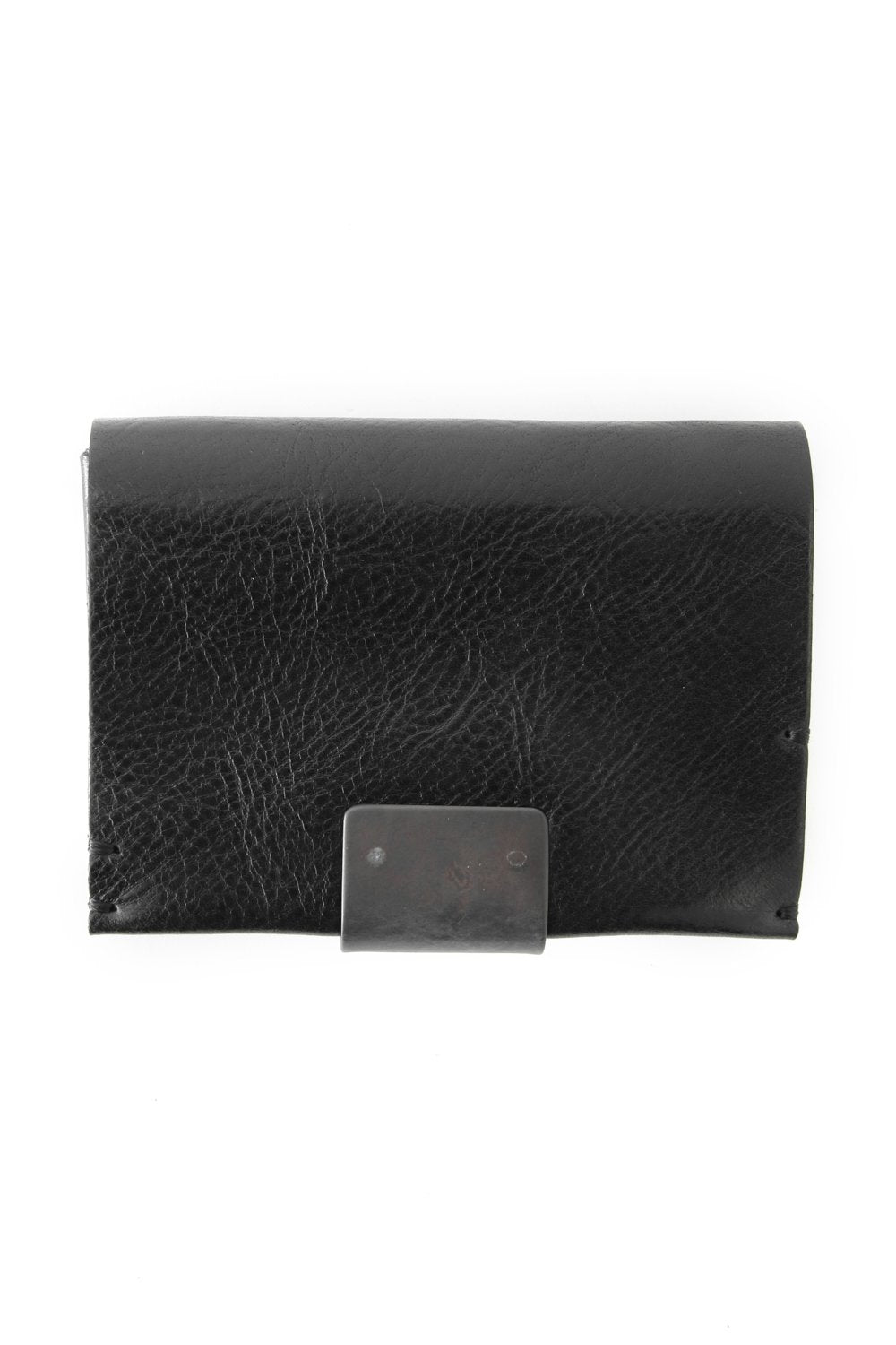 Cow Leather Coin Case Nappa Nevia - Black