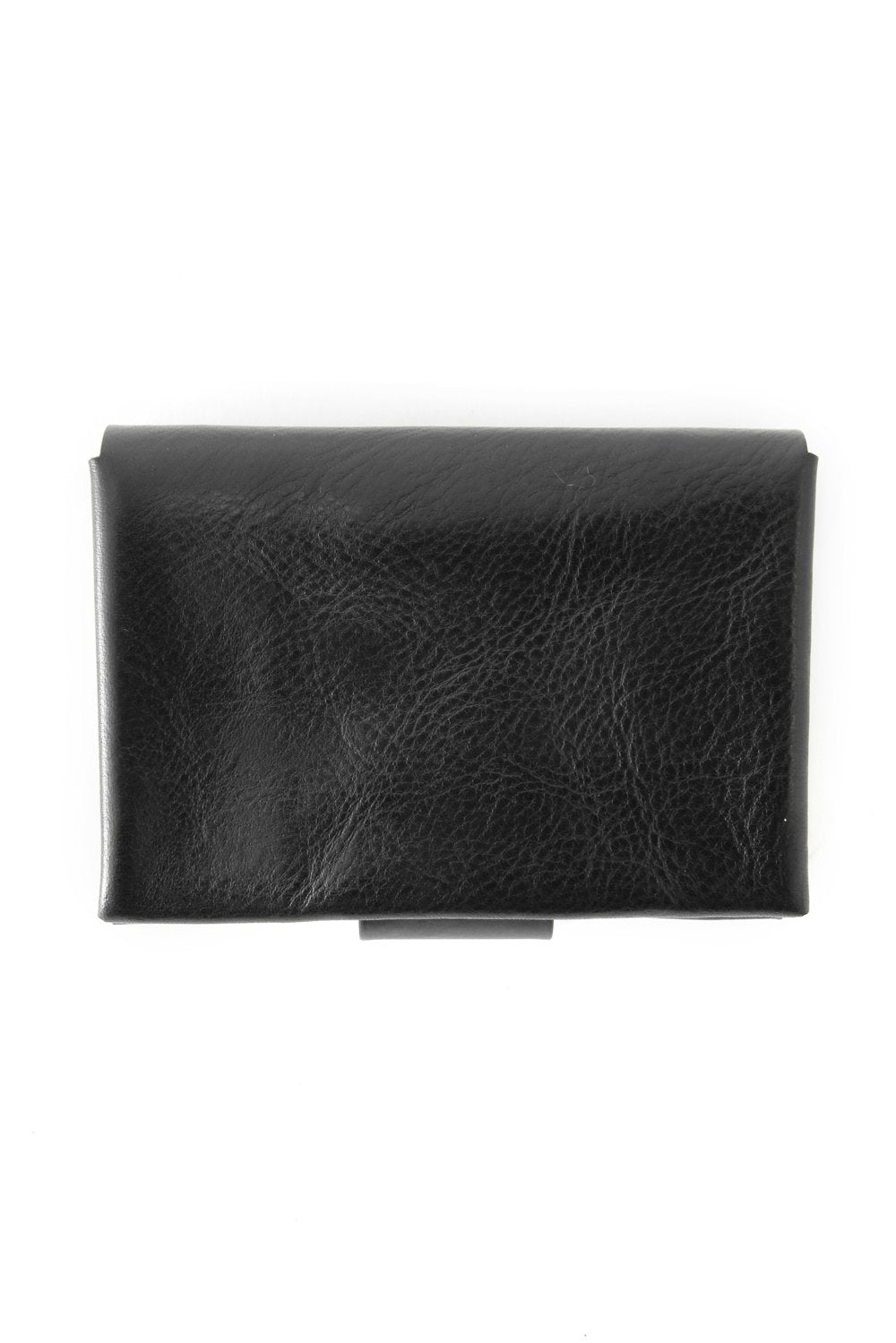 Cow Leather Coin Case Nappa Nevia - Black