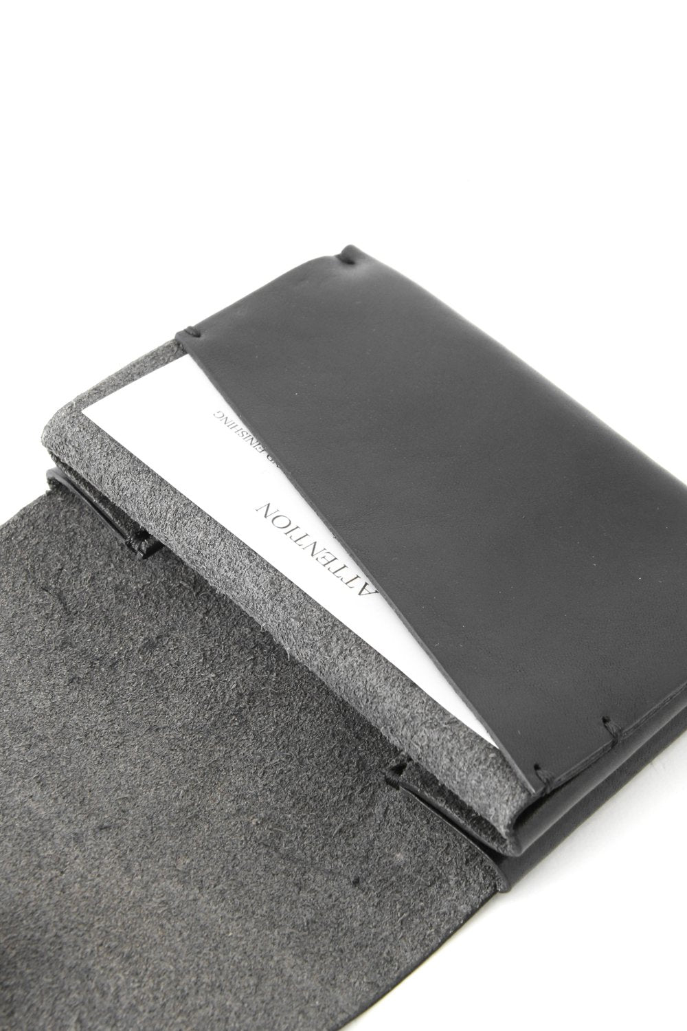 Cow Leather Coin Case Nappa Nevia - Black