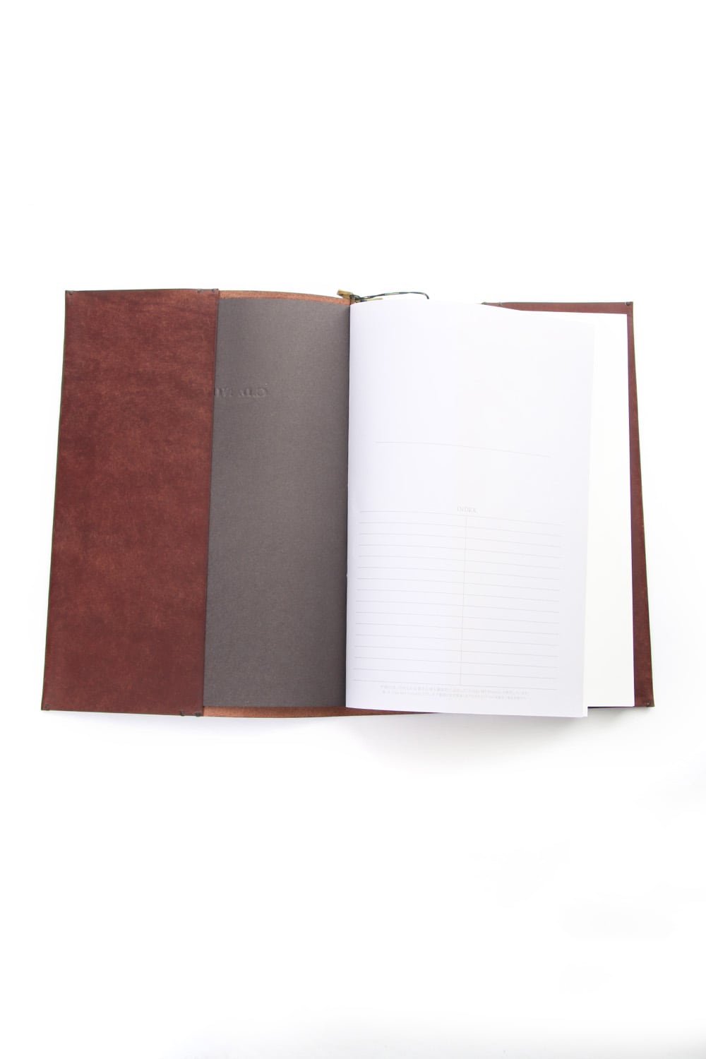 Crane Book cover with note B5 size - io-09-028 Tabacco