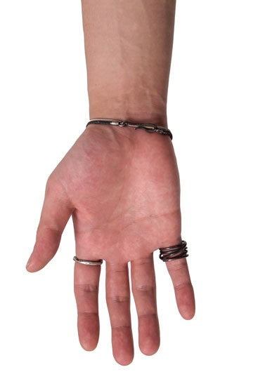 Ring 015 Silver Black