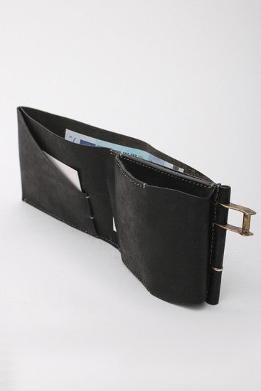 Cow Leather Wallet Black