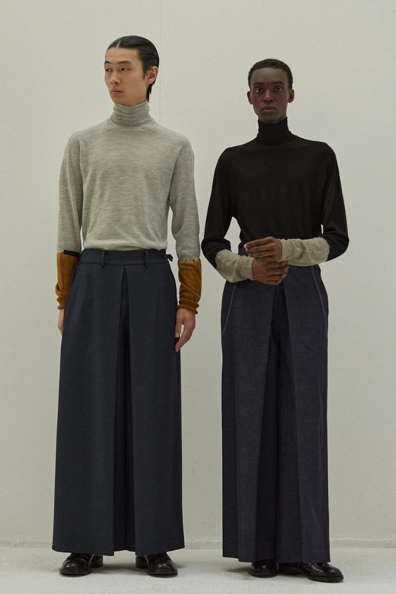 High Neck Pull Over Knit Black