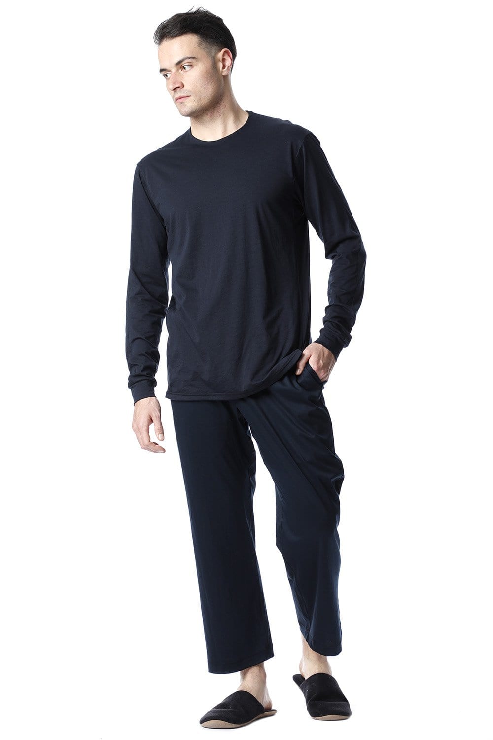 Classic Baggy Pants Dark Navy for men