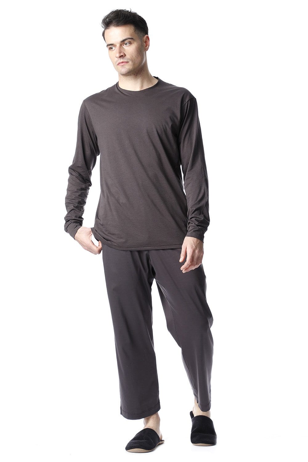 Classic Baggy Pants Gray for men