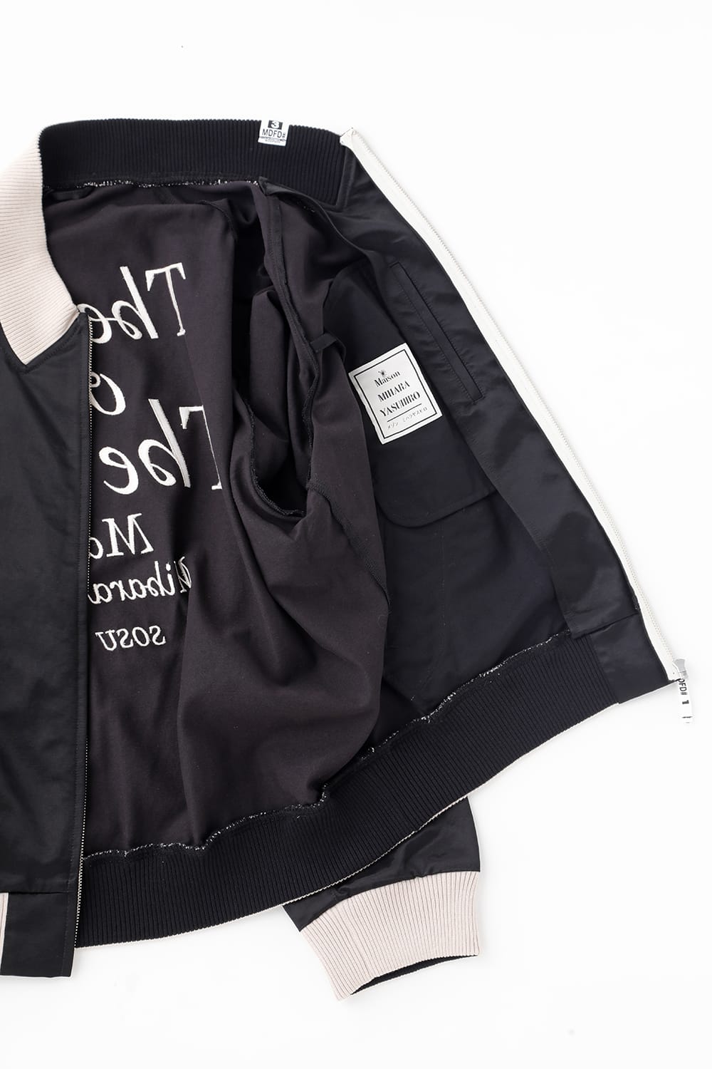 No-Collar Satin Jacket