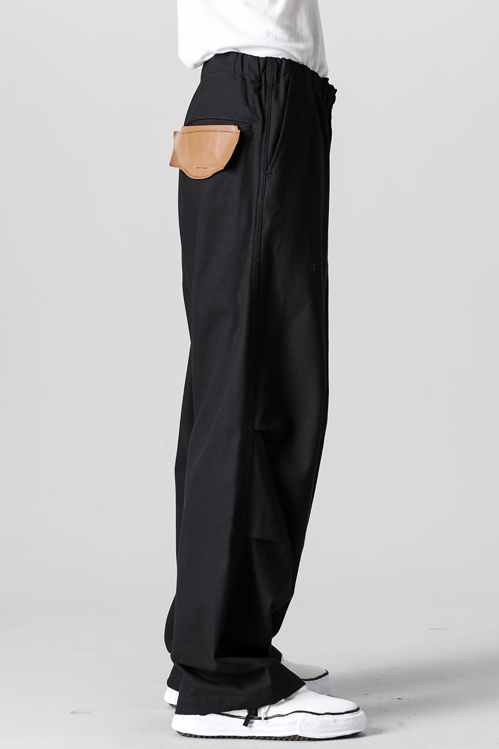 Compact Cotton Wide Trousers