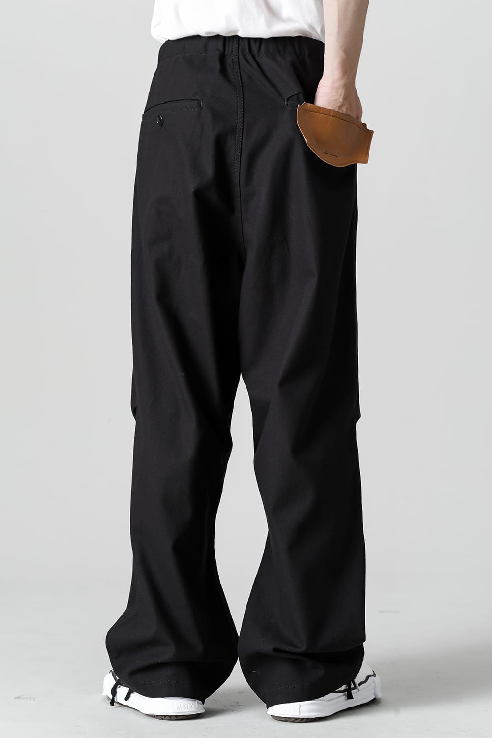 Compact Cotton Wide Trousers