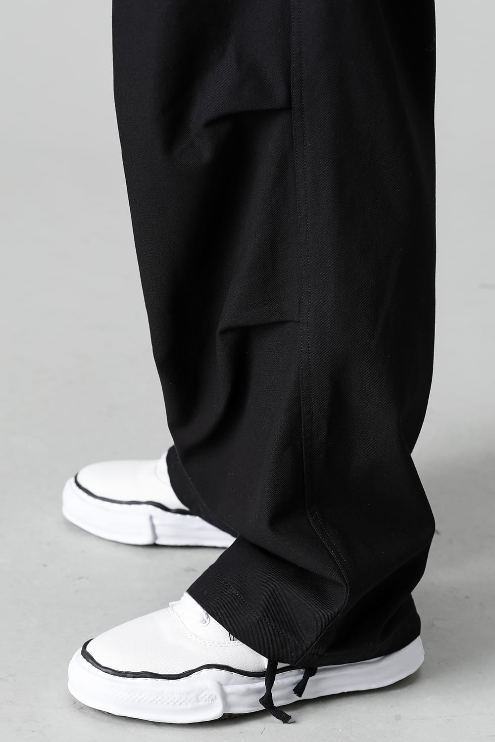 Compact Cotton Wide Trousers