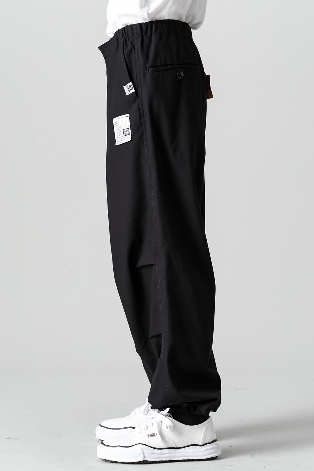 Compact Cotton Wide Trousers