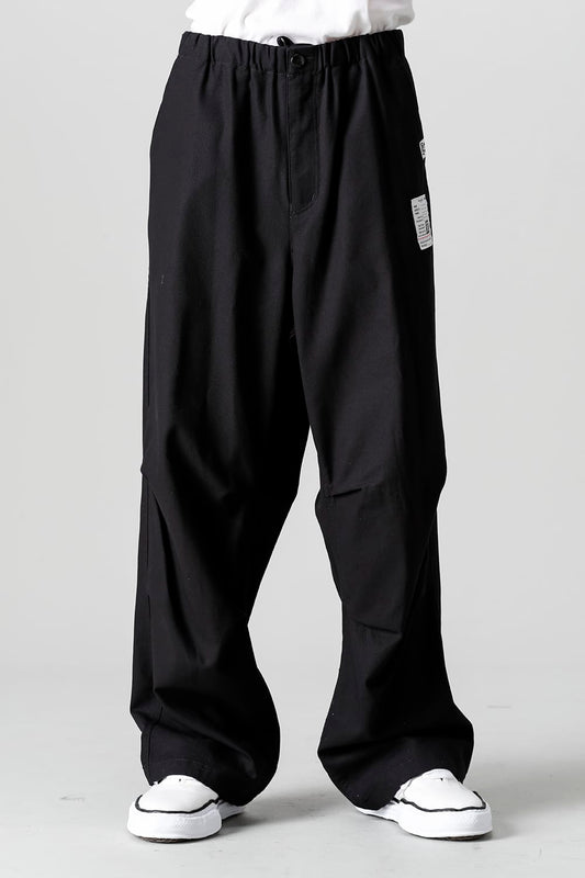 Compact Cotton Wide Trousers